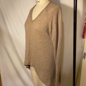 Asymmetric Hem Cashmere Sweater
